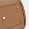 Mellomstor marineveske i skinn, brunbronse