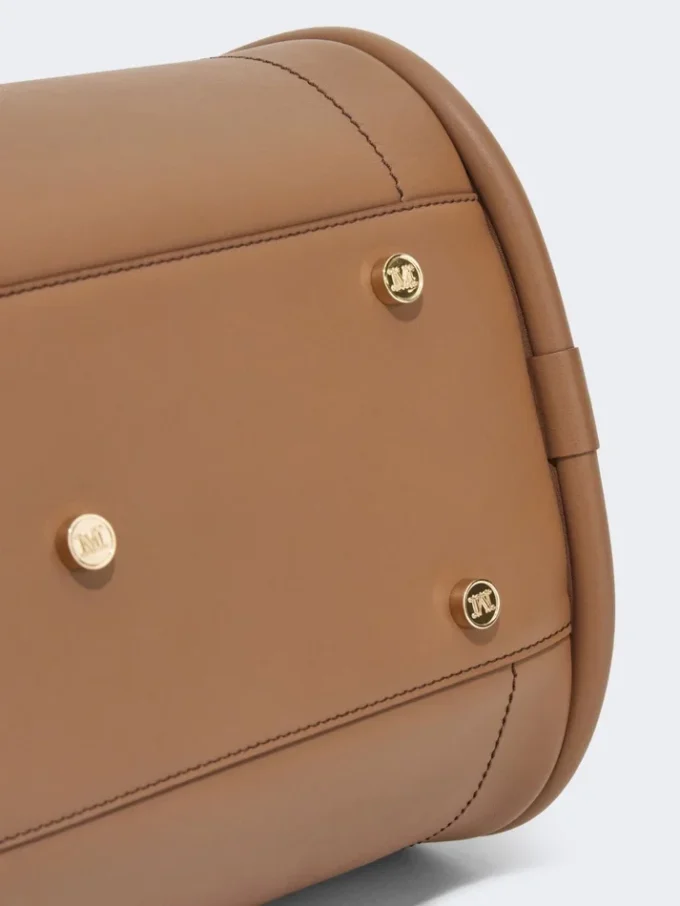 Mellomstor marineveske i skinn, brunbronse