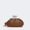 Middels stor Pasticcino-veske i glanset nappaskinn, tobakk Middels stor Pasticcino-veske i glanset nappaskinn, tobakk
