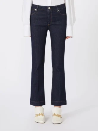 Mini-flare-jeans med perfekt passform, ultramarin