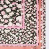 Mønstret foulard i silkewill, rosa