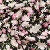 Mønstret foulard i silkewill, rosa