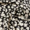 Mønstret foulard i silkewill, svart Mønstret foulard i silkewill, svart