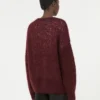 Mohair-cardigan, bordeaux