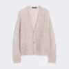 Mohair-cardigan, sand