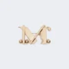Monogram-brosje i metall, gull Monogram-brosje i metall, gull