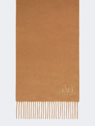 Monogrambrodert kashmirstole, beige