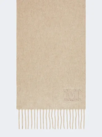 Monogrambrodert kashmirstole, beige