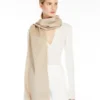 Monogrambrodert kashmirstole, beige