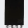 Monogrambrodert kashmirstole, svart