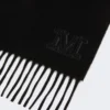 Monogrambrodert kashmirstole, svart