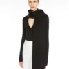 Monogrambrodert kashmirstole, svart