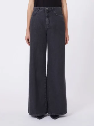 Myke jeans i bomullsdenim, svart