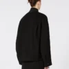 Oversized bomberjakke i ull, svart Oversized bomberjakke i ull, svart