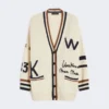 Oversized cardigan i bomullsblanding, svart