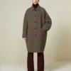 Oversized dobbel ullfrakk, turtledove Oversized dobbel ullfrakk, turtledove