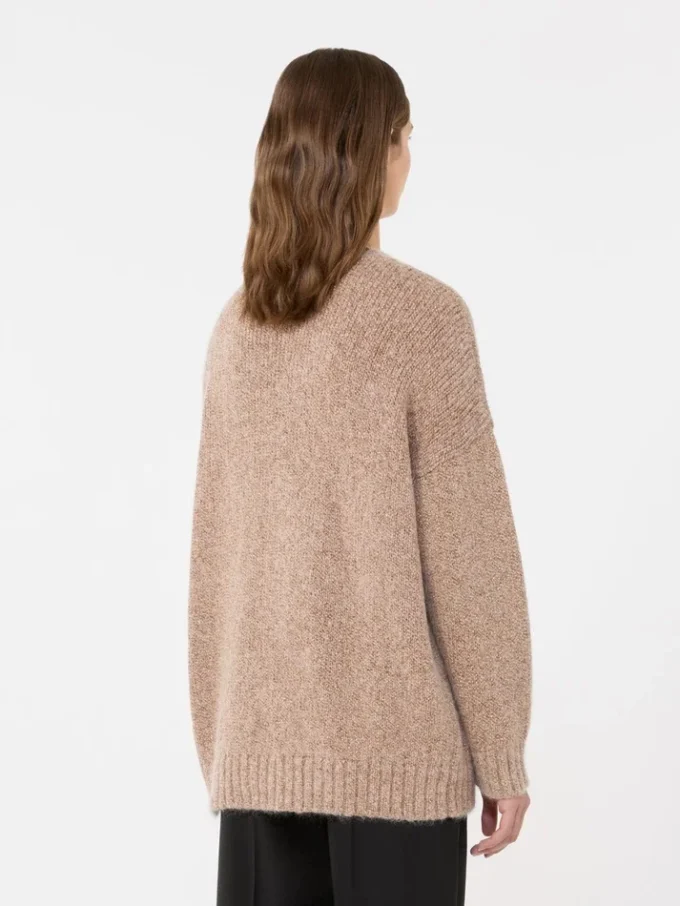 Oversized genser i mohair og lurex, kobber Oversized genser i mohair og lurex, kobber