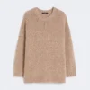 Oversized genser i mohair og lurex, kobber Oversized genser i mohair og lurex, kobber