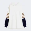 Oversized genser i ullstrikk, elfenben Oversized genser i ullstrikk, elfenben