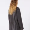 Oversized skinnblazer, brun Oversized skinnblazer, brun