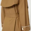 Oversized vannavvisende trenchcoat i twill, brun