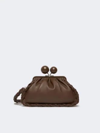 Pasticcino-veske i nappaskinn, medium, brun