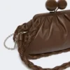 Pasticcino-veske i nappaskinn, medium, brun Pasticcino-veske i nappaskinn, medium, brun