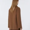 Peacoat i bredvevd ull, tobakk Peacoat i bredvevd ull, tobakk