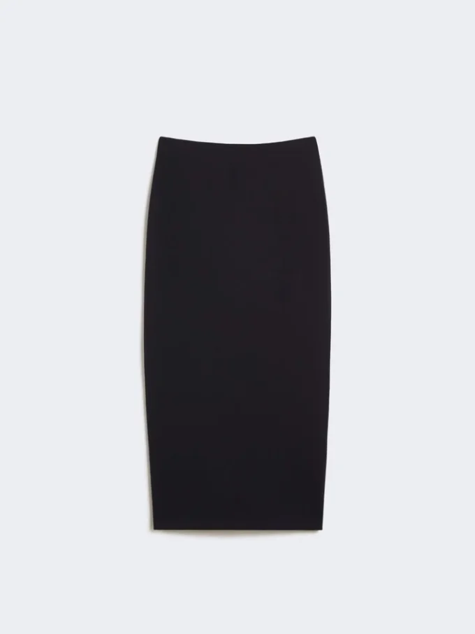 Pencilskjørt i scuba-jersey, ultramarin