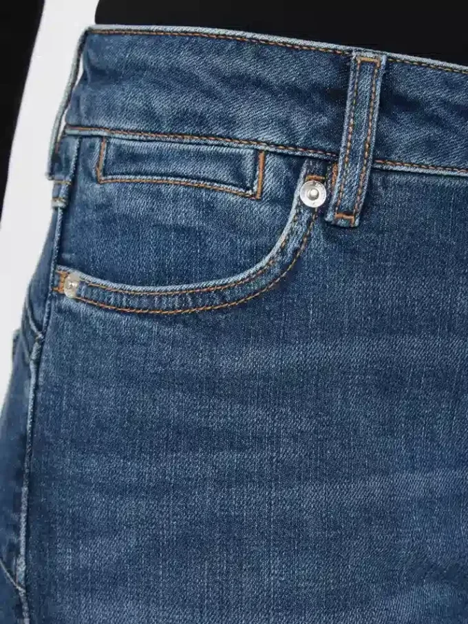 Perfekt sittende mini-flare-bukser med lav midje, ultramarin
