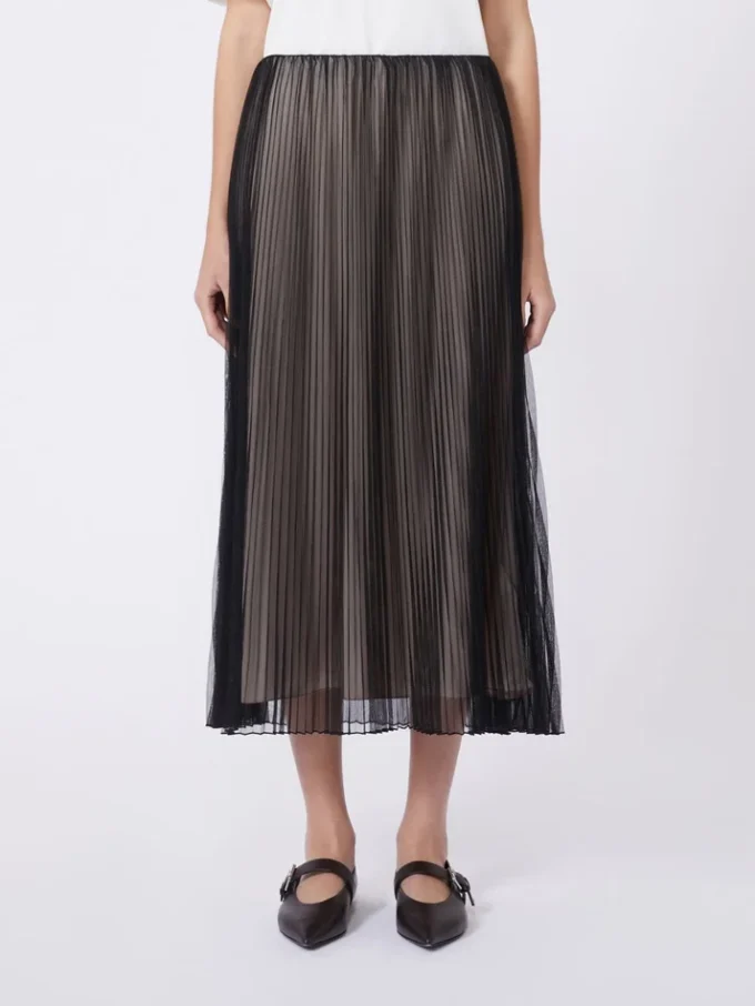 Plissert tyllskjørt, svart Plissert tyllskjørt, svart