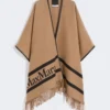 Poncho i jacquardull, kamel Poncho i jacquardull, kamel
