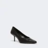 Pumps i glatt skinn, svart