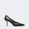 Pumps i mykt nappaskinn, svart