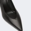 Pumps i mykt nappaskinn, svart