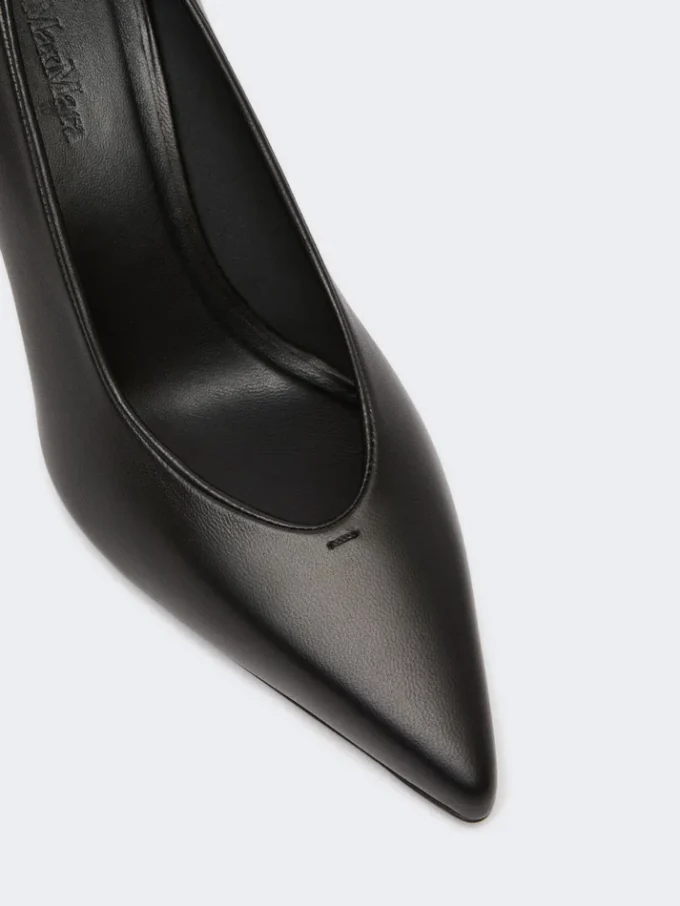Pumps i mykt nappaskinn, svart