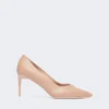Pumps i nappaskinn, pudder Pumps i nappaskinn, pudder