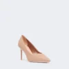 Pumps i nappaskinn, pudder Pumps i nappaskinn, pudder