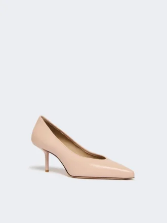Pumps i nappaskinn, rosa
