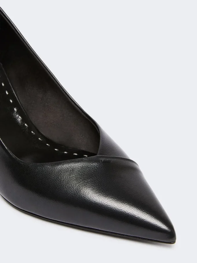 Pumps i nappaskinn, svart