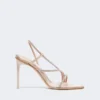 Sandaler i sateng og krystall, farge: nude Sandaler i sateng og krystall, farge: nude