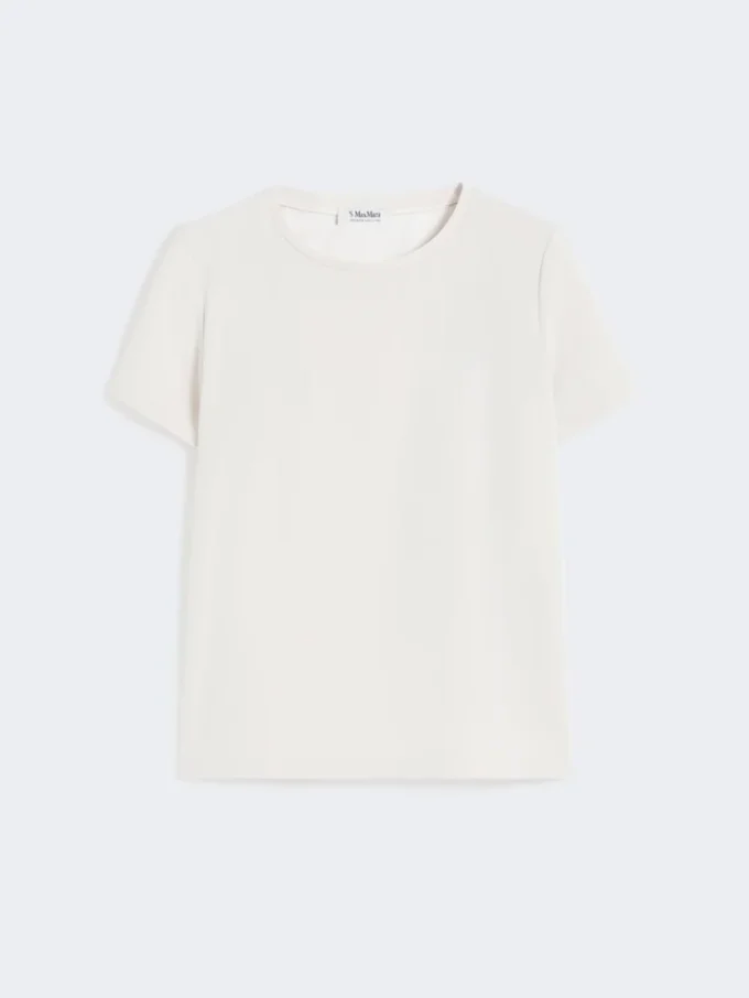 Satin-T-skjorte, natur