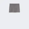 Shorts i gabardineull, mellomgrå