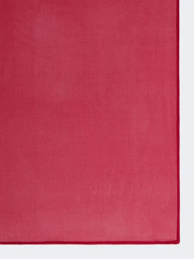 Silke-georgette-sjal, geranium