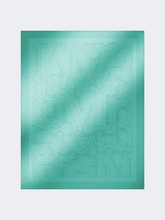 Sjal i jacquard av bomull, modal og kashmir, pastellgrønt