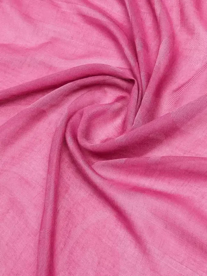 Sjal i jacquard av bomull, modal og kashmir, sjokkerende rosa Sjal i jacquard av bomull, modal og kashmir, sjokkerende rosa