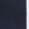 Sjal i jacquardstrikket ull og silke, midnattsblått