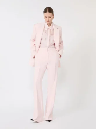 Skjorte i silkeorganza, rosa