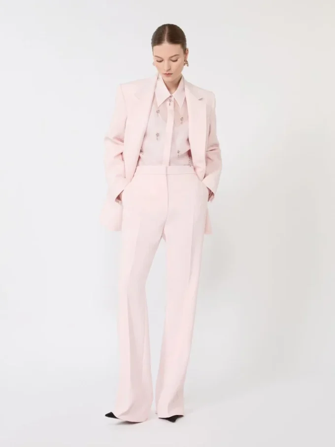 Skjorte i silkeorganza, rosa