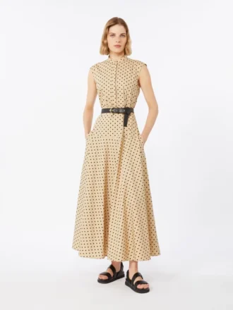 Skjortekjole i trykt poplin, Colonial